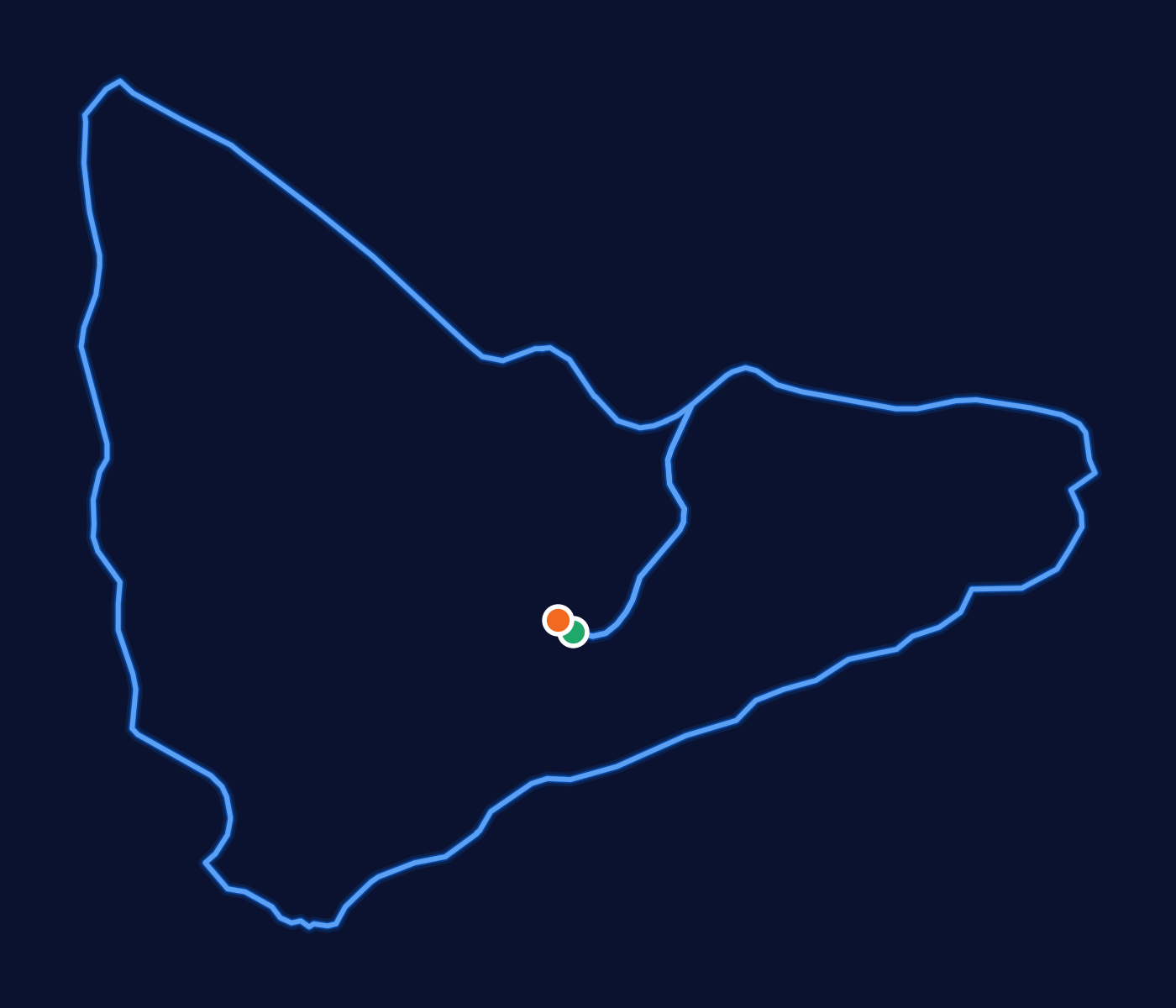 The 4 km Kids Race loop at Shing Fung Studios
