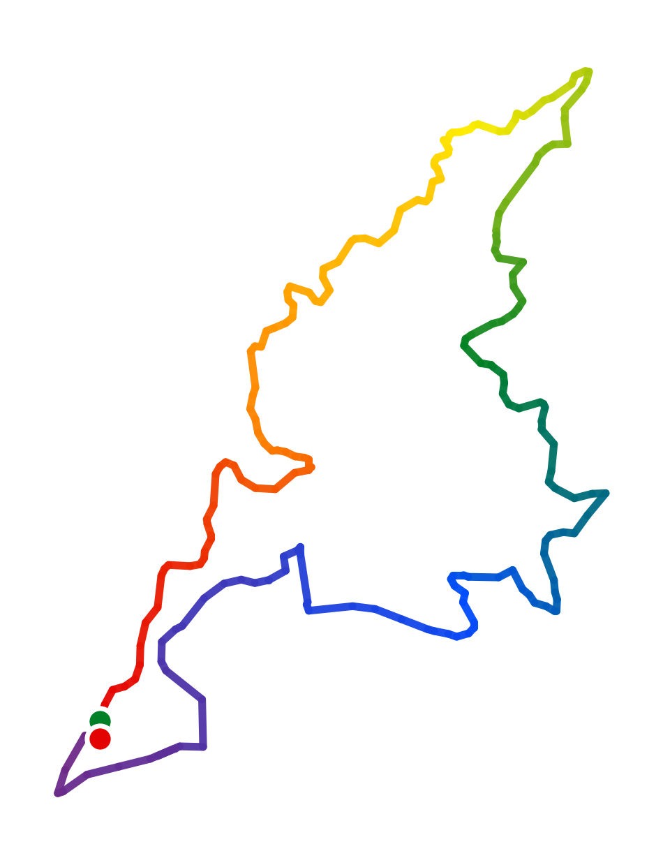 Pride Run 5.5km course map